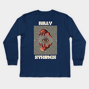 Hand Eyes Billy Strings Kids Long Sleeve T-Shirt